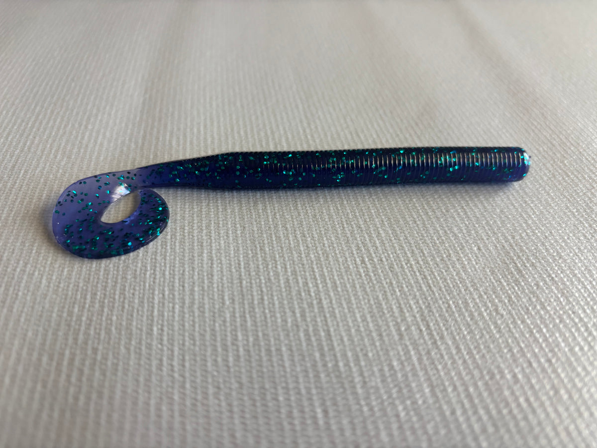 Dragster 5.25” June Bug (teal flake) 12 per pack GARLIC scent