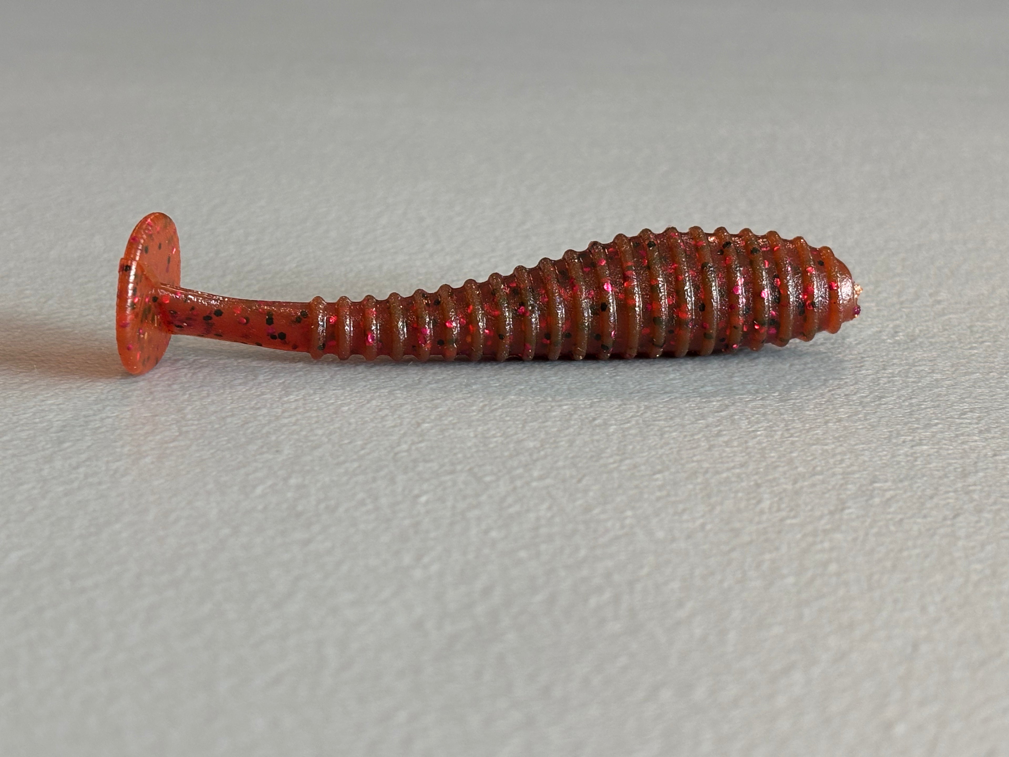 Swimbait 3-1/2” Ripper- Rootbeer 9 per pack- coffee scent