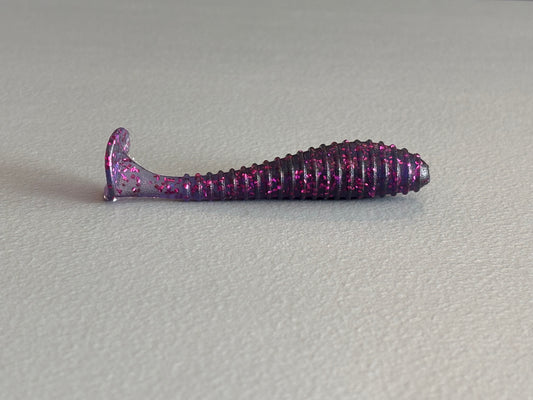 Swimbait 3-1/2” Ripper- FL Grape 9 per pack- coffee scent