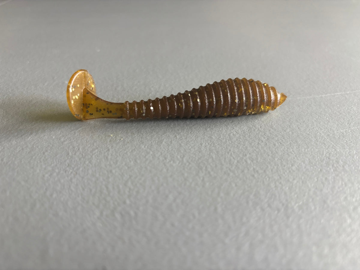 Swimbait 3-1/2” Ripper Mud Magic 9 per pack- coffee scent